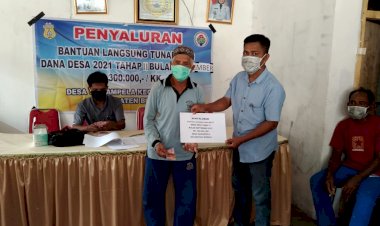Pemdes Wasampela Telah Menyalurkan BLT DD Periode September ke 70 KPM