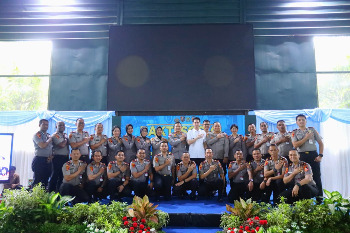 Sespimma Polri Angkatan 75 Pokjar V Gelar Bakti Sosial Bagikan Sembako dan Santunan Anak Yatim di Polres Sumedang