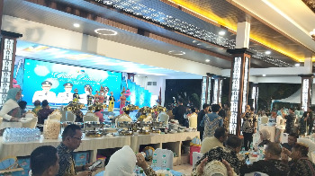 Wakil Bupati Buton Syarifudin Saafa, S.T., menghadiri jamuan makan malam (Gala Dinner) dalam rangka Musyawarah Perencanaan Pembangunan (Musrenbang) Rencana Kerja Pemerintah Daerah (RKPD) Provinsi Sulawesi Tenggara Tahun 2027.  (Foto: Istimewa)